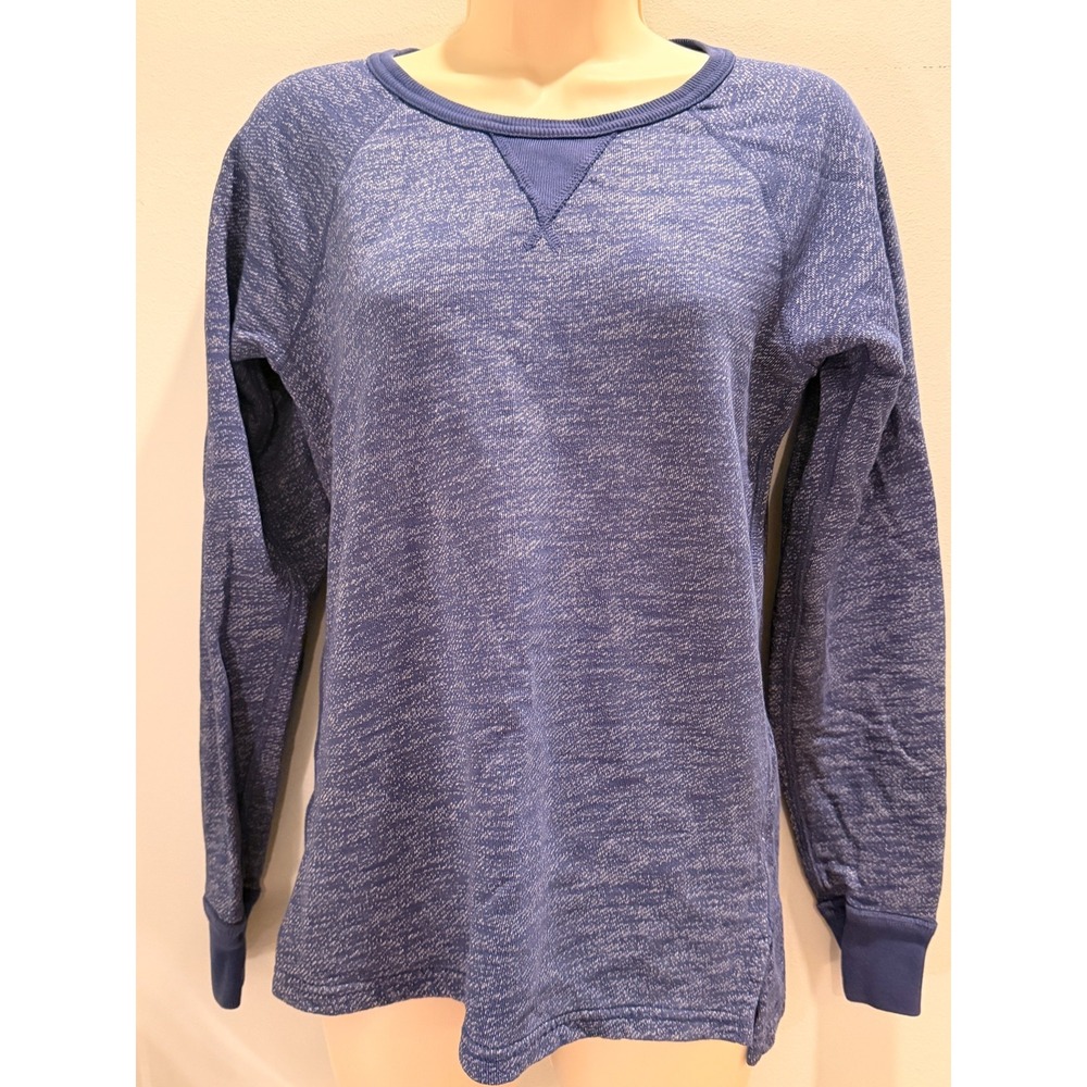 J Crew Sweatshirt Women's Size Small Blue Crew Neck Long Sleeve Casual